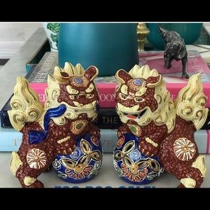 Vintage Kutani Foo Dogs